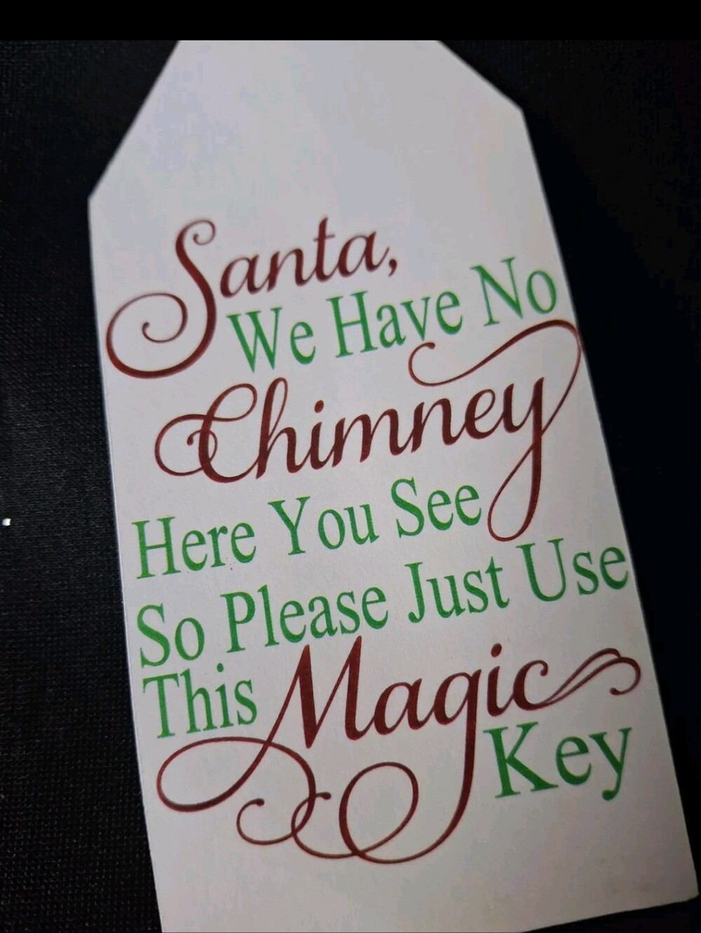 Magic Key Ornament Tag with Red Ribbon - Picture 5 of 5